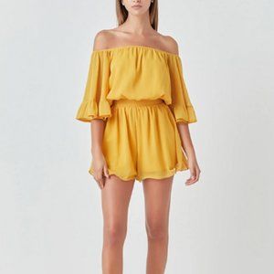 Endless Rose Ruffled Sleeve Romper